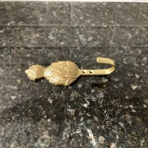 Vintage Brass Pineapple Wall Hook